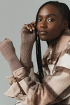 Ugg Fingerless Mittens In Beige