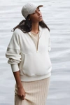 Varley Acadia Half Zip Sweatshirt In Cream