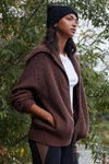 Varley Mayville Knit Jacket In Brown