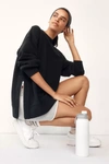 Varley Manning Ribbed Sweatshirt In Black