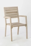 TERRAIN VISTA SLATTED TEAK STACKING ARMCHAIRS, SET OF 2