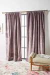 Anthropologie Velvet Slub Curtain