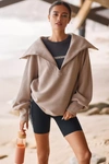 Varley Vine Half-zip Pullover In Beige