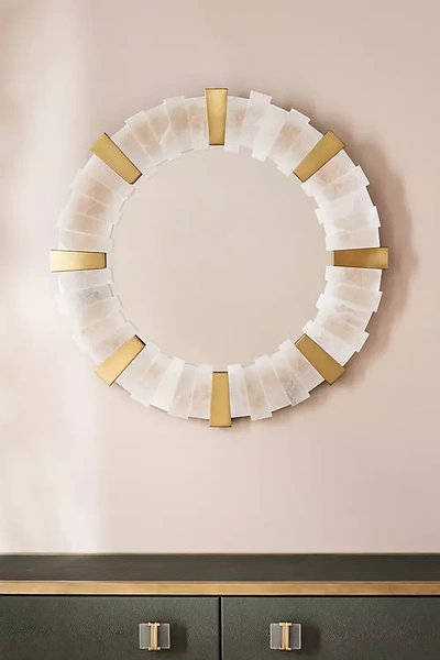 Anthropologie Von Webber Mirror In White