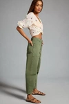 Velvet By Graham & Spencer Women's Brylie Twill Curved Pants In Green