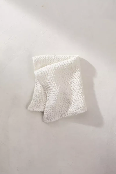 Terrain Waffle Weave Hand Towel In White