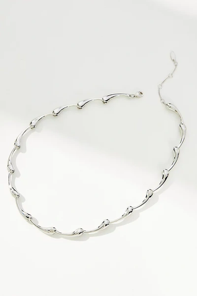 By Anthropologie Waterdrop Chain Necklace In Silver