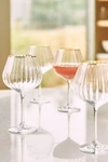 Anthropologie Waterfall Red Wine Glasses, Set Of 4