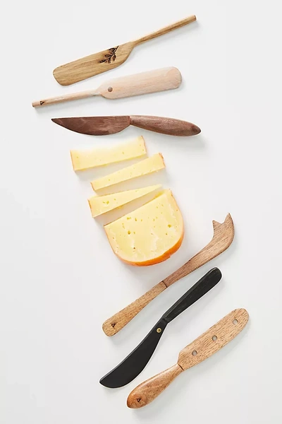 Anthropologie Wooden Spreaders, Set Of 6 In Multi