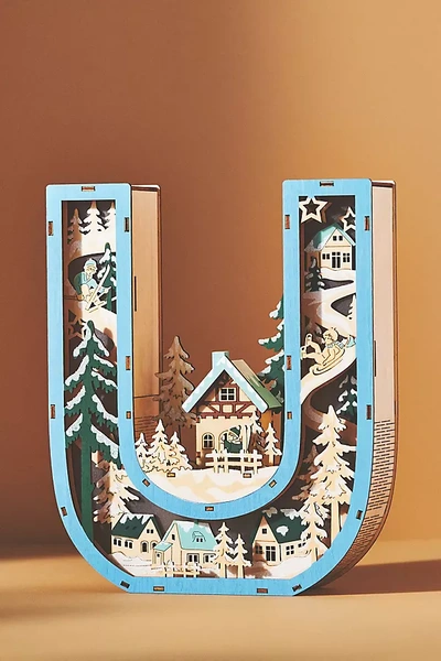 Anthropologie Wonderland Scene Monogram