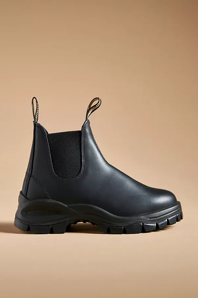 Blundstone Lug Chelsea Boots In Black