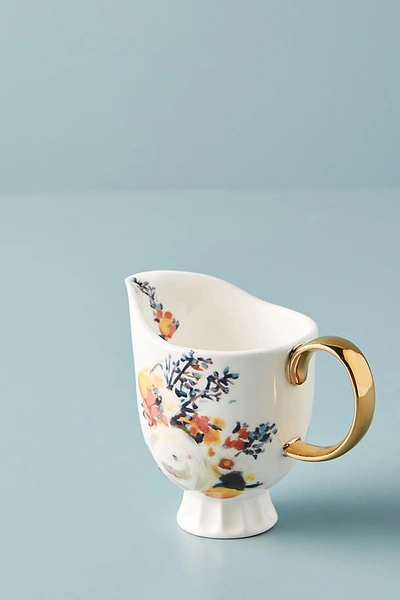 Anthropologie Botanica Creamer In White