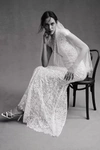 Watters Wtoo By  Philomene Lace Cap-sleeve Wedding Gown In White