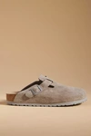 Birkenstock Boston Soft Footbed Clogs In Grey