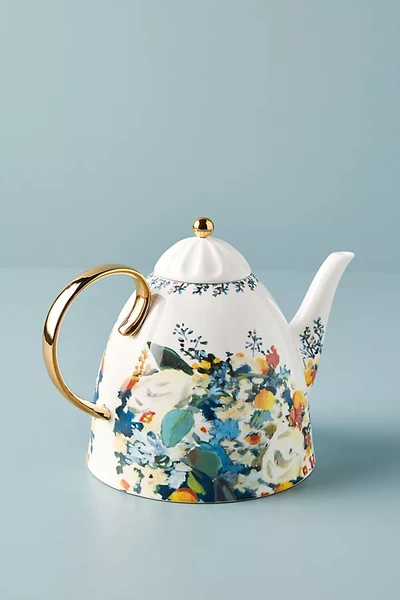 Anthropologie Botanica Teapot In Multi