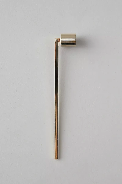 Terrain Brass Candle Snuffer In Gold