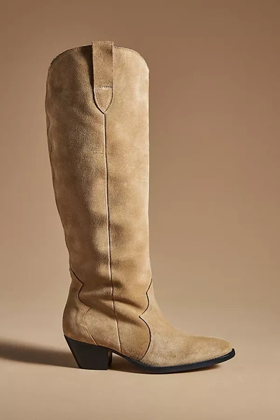 By Anthropologie Western Boots In Beige