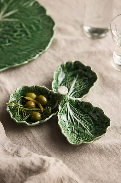 Terrain Cabbage Ceramic Olive Dish In Green