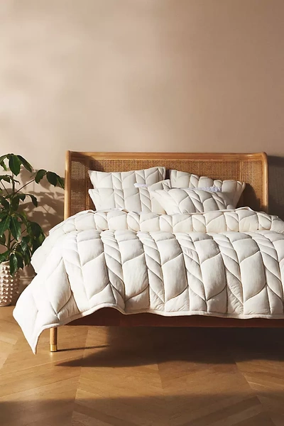 Anthropologie Cable-knit Jersey Quilt