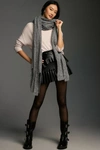 By Anthropologie Extreme Fringe Scarf In Grey