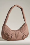 By Anthropologie Puff Sling Bag In Brown
