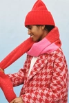 By Anthropologie Recycled Two-tone Scarf In Red