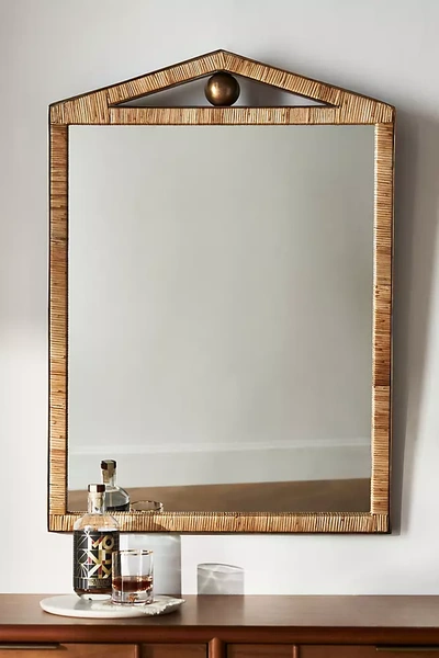 Anthropologie Caribe Mirror In Gold