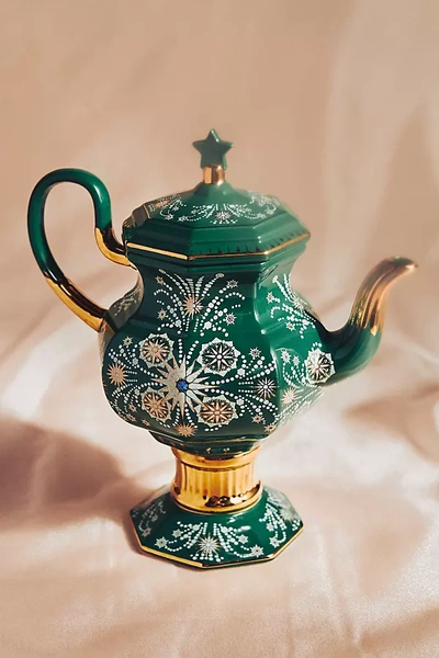 Catherine Martin Starry Night Teapot In Green