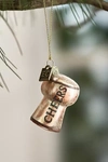 Terrain Cheers Wine Cork Glass Ornament