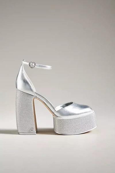 Circus Ny Bailey Platform Heels In Soft Silver