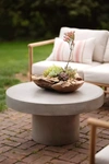 Terrain Concrete Pedestal Coffee Table