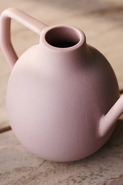 Terrain Colorful Ceramic Watering Can, Milo In Pink