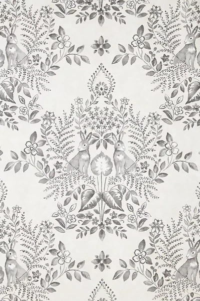 Anthropologie Cottontail Toile Wallpaper