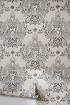 Anthropologie Cottontail Toile Wallpaper In Gray
