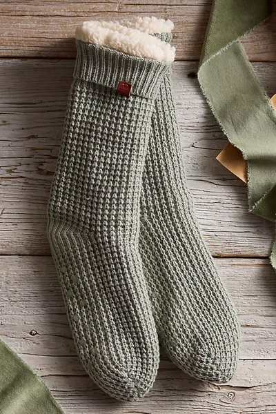 Terrain Cozy Waffle Weave Socks In Blue