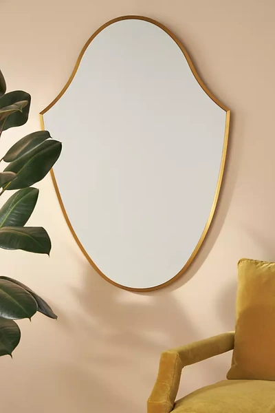 Regina Andrew Crest Mirror In Gold