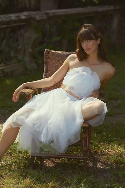 Cynthia Rowley Tulle Ballerina Skirt In White