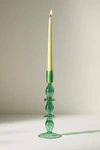 Anthropologie Delaney Candle Holder In Green