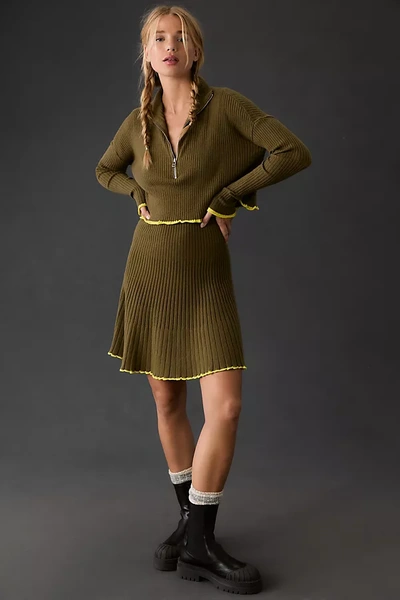Daily Practice By Anthropologie Miles Sweater Dress In Green | ModeSens