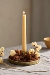 Terrain Dish Candlestick Holder In Gold
