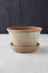 Terrain Earth Fired Clay Thin Rim Pot + Saucer Set