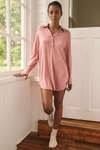 Eberjey Gisele The Boyfriend Pajama Shirt In Pink