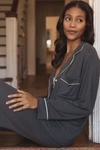 Eberjey Womens Sorbet Black Gisele Stretch-woven Pyjama Set In Black/sorbet Pink