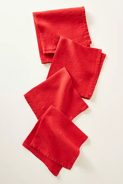 Edison Portuguese Linen Napkins, Set Of 4