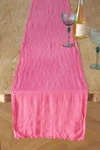 Anthropologie Edison Portuguese Linen Table Runner In Pink