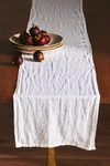 Anthropologie Edison Portuguese Linen Table Runner In White