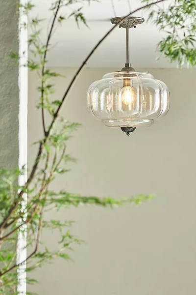 Anthropologie Eloise Outdoor Flush Mount In Transparent