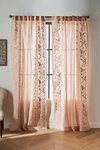 Anthropologie Embroidered Manette Curtain