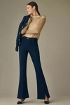 Ag X Emrata Anisten Seamed Flare Jeans In Blue