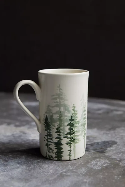 Terrain Evergreen Ceramic Mug In Green